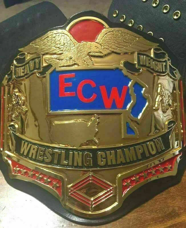 Cinturón Campeonato Mundial Peso Pesado ECW Hecho a Medida 4 mm Placas de Zinc Foto 2 de 4