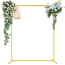 6.6x5.2FT Rectangle Backdrop Stand Arch Frame Flower Balloon Stand Home Decor