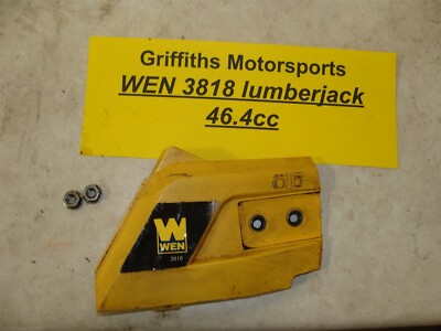 WEN 46.4cc 3818 Lumberjack chainsaw CLUTCH BAR CHAIN COVER SIDE GUARD NUTS