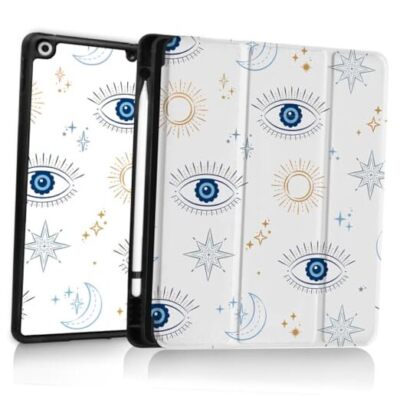 Case for iPad 9th/8th/7th Generation,iPad 10.2 inch Case Smart Folio Evil Eye