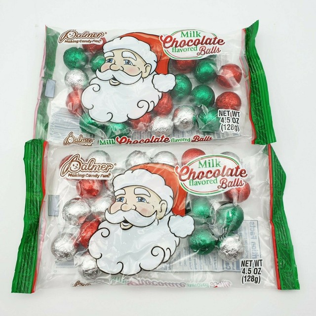 2 Pack Palmer Milk Chocolate Flavored Balls Christmas Clearance Sale