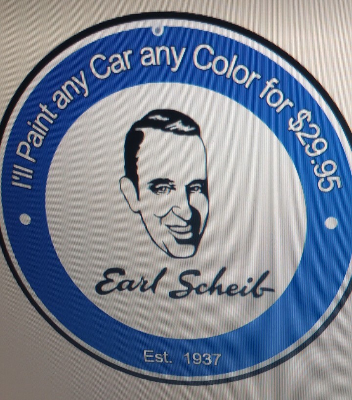 Earl Scheib Auto Painting sign .. FREE shipping on any 8 or more signs
