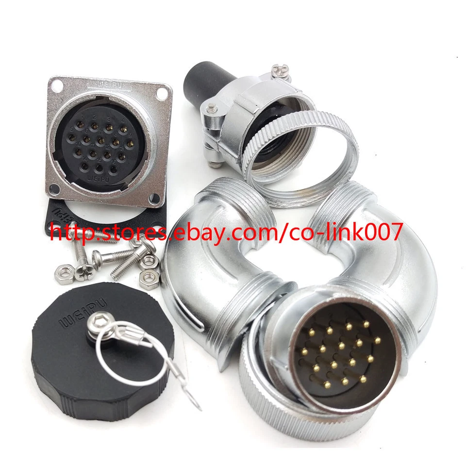 WS28 16Pin Waterproof Power Connector,10A 500V High voltage Electronic Connector - Image 4 of 4