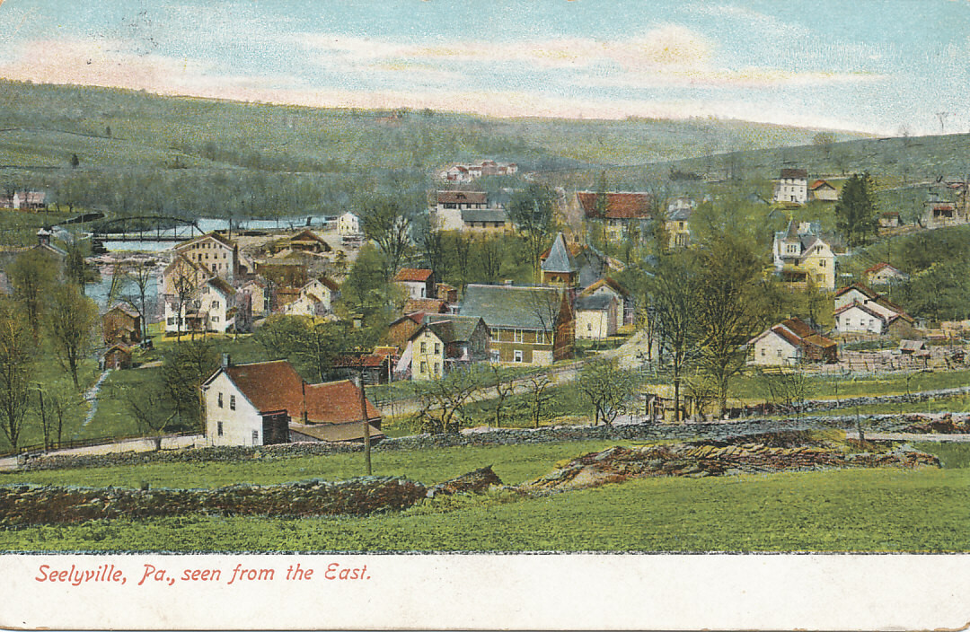 Seelyville PA * Seen from the East 1907 * Wayne Co. eBay
