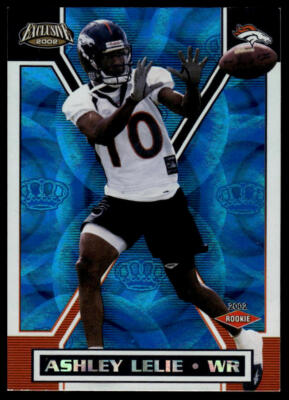 2002 Pacific Exclusive #188 Ashley Lelie Blue #/299