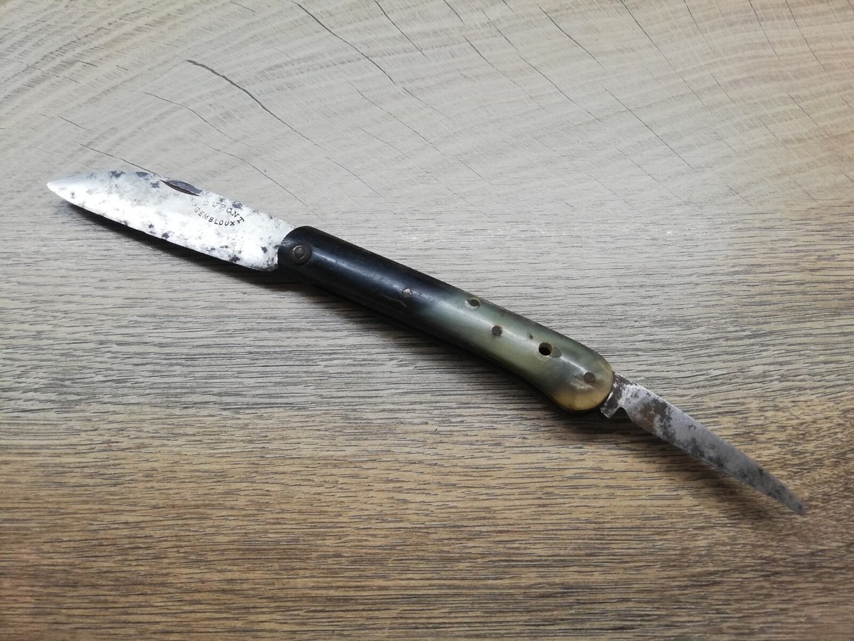Vtg Rare 1800's Belgian C.Dupont Gembloux Folding Pocket Jack
