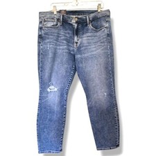 GAP blue true skinny mid rise ankle jeans 33/16 NWT