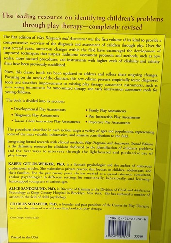 Play Diagnosis and Assessment by Weiner and Charles Schaefer (Hardcover) 2nd Ed. - Picture 10 of 14