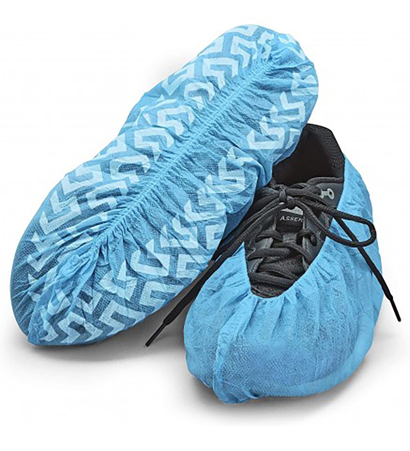 Shoe Cover Anti-Slip, Medical, 16 inches, 30gsm Blue Non Woven (1000pcs/Case)