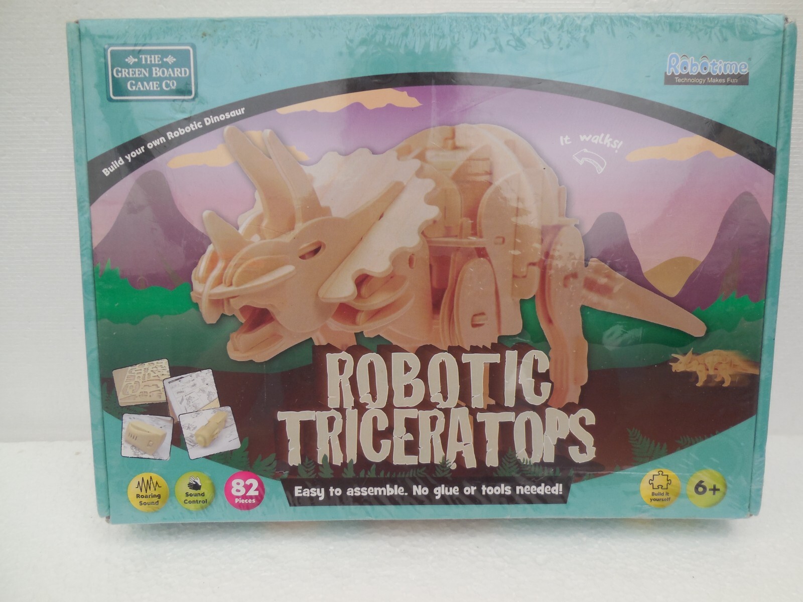 Robotic Triceratops ~ Build your own Triceratops with Roaring Sounds ~ 6 yrs. +