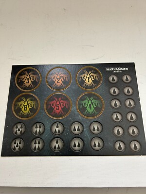 Warhammer 40K Fate of Konor Galaxy in Flames Objective Markers & Tokens Counters