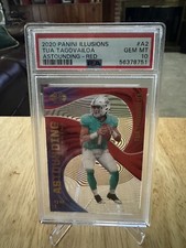 2020 Panini Illusions Astounding Tua Tagovailoa #A2 RED 24/149 PSA 10 Gem Mint