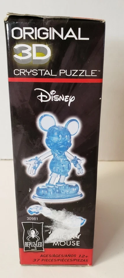 Rompecabezas Cristal 3D Original Disney Mickey Mouse 37 Piezas Foto 3 de 4