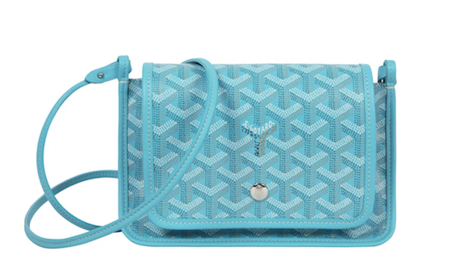 GOYARD Plumet Crossbody Pouch Pochette Bag Wallet Turquoise blue Woman New  proof