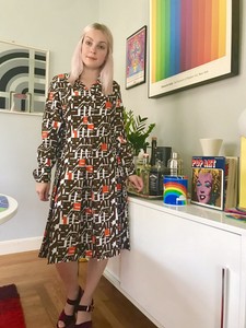 60s print dress