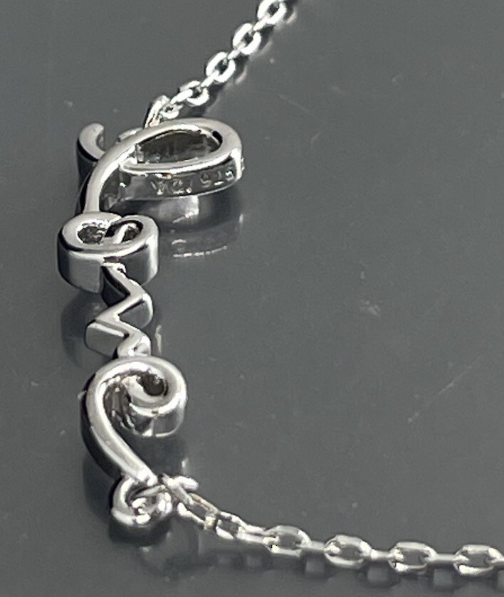 YGI CN Women's Bracelet Sterling Silver 925 Love Faceted YGI CN Women's Bracelet Sterling Silver 925 Love Faceted