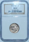 1913 NGC MS64 T1 Type 1 Buffalo Nickel