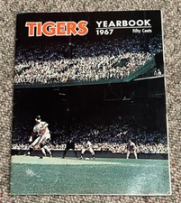 1967 Detroit Tigers Yearbook Signed by Scout Cy Williams Tiger Stadium McLain