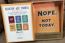 DESKTOP ART PRINTS OFFICE WITTICISMS POP OF PERSONALITY TO WORK 