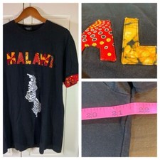 Malawi T Shirt Country Souvenir Gift African Pride Black Colorful Map Spell Out