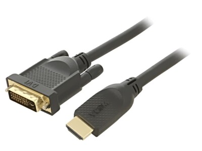 CG484G-3.0 Kabel DVI-D (24+1) SteckerHDMI Stecker3 meterschwarz Ader: Cu VCOM