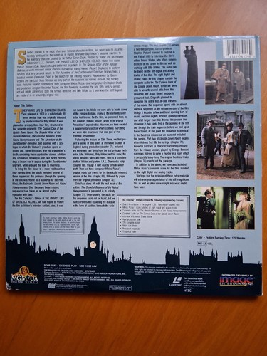 laserdisc đź“€THE PRIVATE LIFE OF SHERLOCK HOLMES ( USA ) 2 disques "collector's" - Photo 5/5