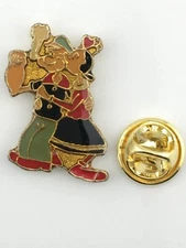 Olive Oyl Kissing Popeye Pin - Lapel Pin Hat Pin - Vintage 80's NEW