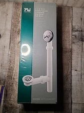 plumb works 1 1/2 plastic tubular complete trip lever tub drain chrome finish 