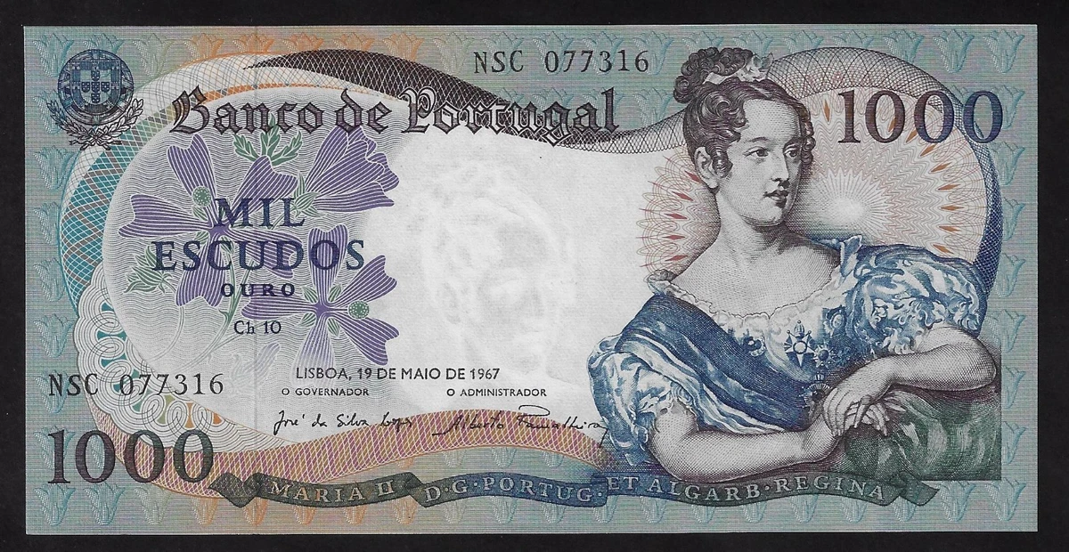 Portugal 1000 Escudos In Portuguese Paper Money for sale | eBay