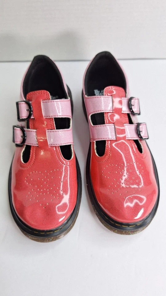 DR. MARTEN'S Pink Gradient Barbie Maryjanes Girls Sz 4 UK (US 5 Big Kids) Girl - Image 3 of 4