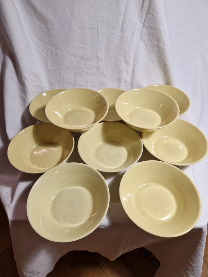 ARABIA Finland, TEEMA/KILTA,10x kleine Schale (Müslischale), gelb, original