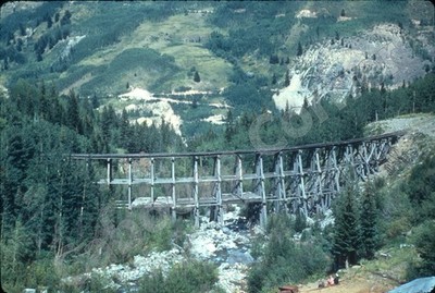 RGS Eisenbahn Schmetterlingsbock bei Ophir Sept 1952 35mm Dia Chione (3910)