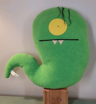 Vtg Ugly Doll Ugly Worm Green 12 Inch Plush Stuffed 2004 