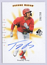 TOMMY TROY S/P #196/299 2024 UD SP AUTHENTIC 2001 FUTURE WATCH ROOKIE AUTOGRAPH