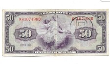 50 Mark 1948 Ro. 243a (3+) B-Stempel
