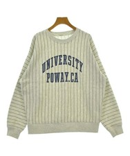 FREAK'S STORE Sweatshirts Light GrayxBlack Stripe Pattern F 2200650873025