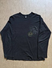 Vint agArmani Jeans Herren Langarmshirt Schwa...