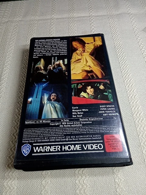 VHS Videokassette - CARRIE - Uncut FSK 18 - Warner Home - Erstauflage ( 158 ) - Bild 2 von 4