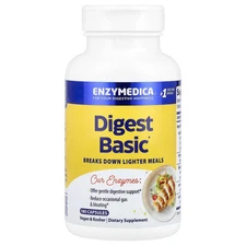 Enzymedica Digest Basic Essential Enzyme Formula 180 Capsules Casein-Free,