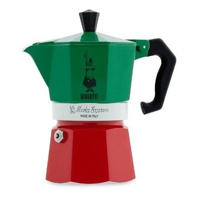 Bialetti MOKA EXPRESS Tricolore Kaffeemaschine Für Einen Patriotischen Kaffee