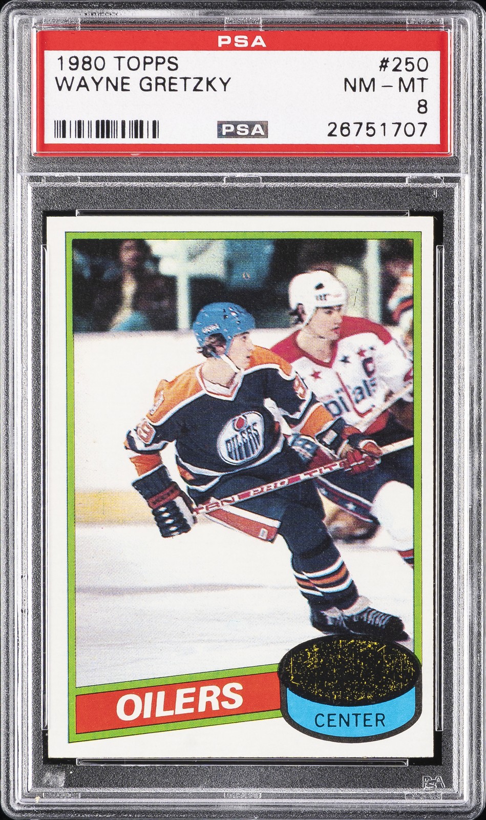 1980 TOPPS #250 WAYNE GRETZKY PSA 8