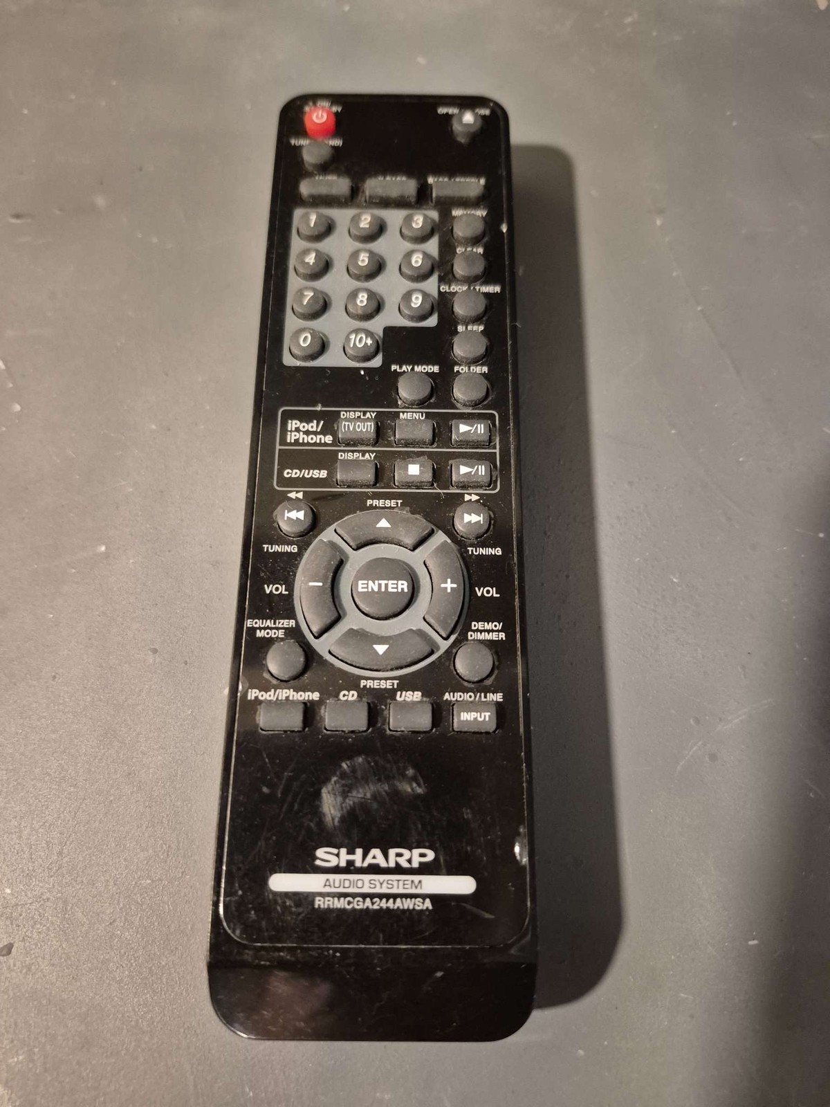 Remote Control Rmc8a244awsa For Cd/usb Ipod Iphone Used