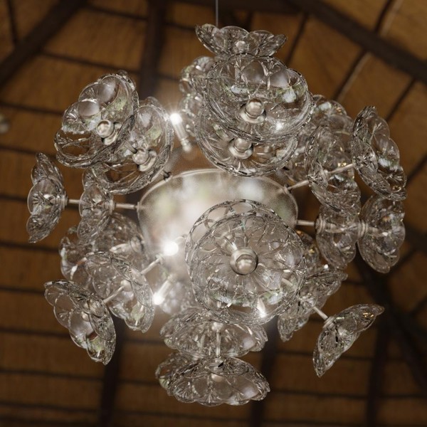 Kronleuchter Elite Bohemia Flower Decken Beleuchtung Deckenlampe Kronleuchte-image