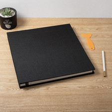 Large Photo Album Self Adhesive Scrapbook for 4X6 5X7 8X10 Magnetic Linen