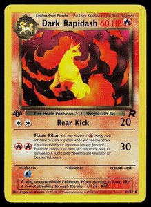 Dark Rapidash - 44/82 - Team Rocket - 1st Edition