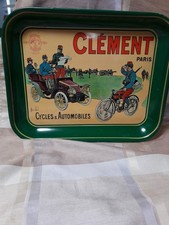 Blechsch  Metalltablett  Automobiles clement Paris gebraucht 