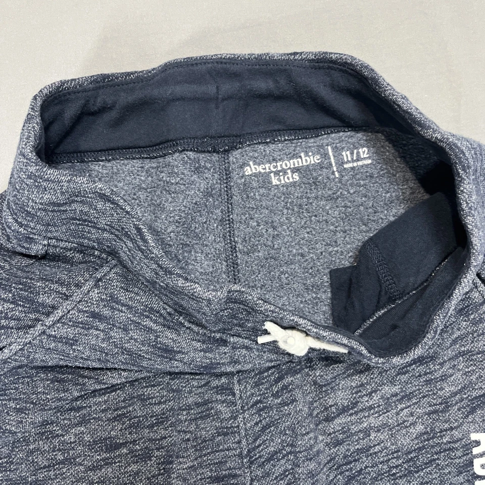 Abercrombie & Fitch Kids Heather Gray Fleece Jogger Sweatpants 11/12 - Image 4 of 4