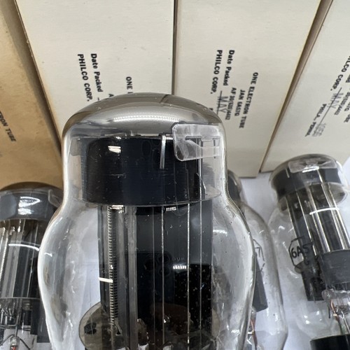 (4) 1950’ NOS NIB JAN CRC 6AS7G RCA Vacuum Tubes black plates, HEATHKIT TESTED - Afbeelding 9 van 18