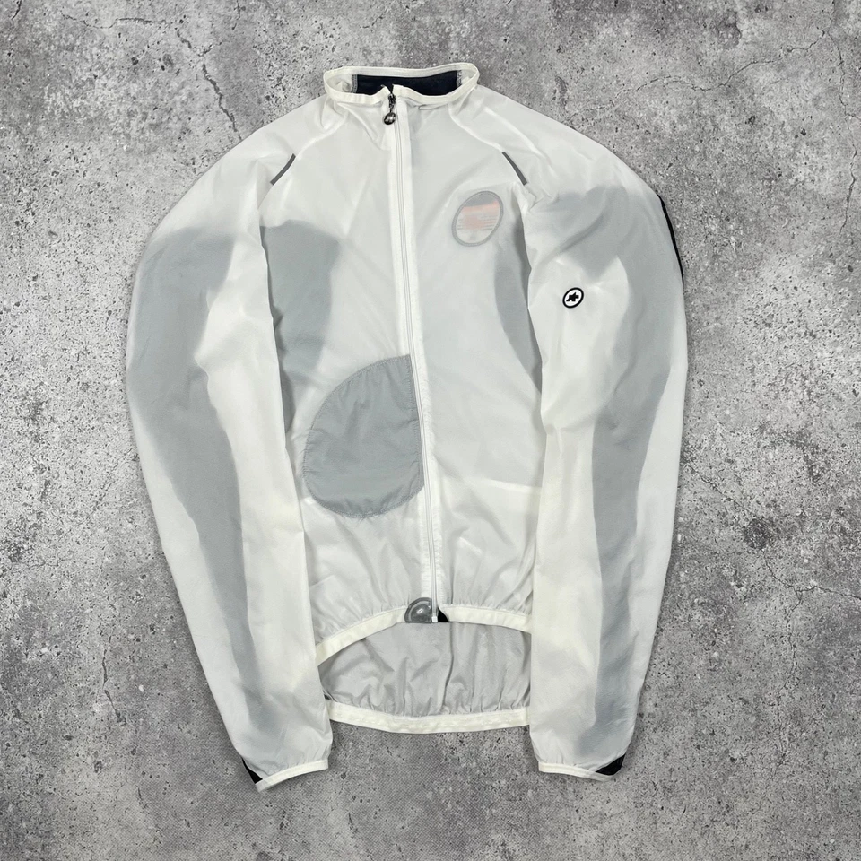 ASSOS sJ.blitzFeder Campionissimo Lightweight Cycling Jacket Men’s Size S White - Image 2 of 4