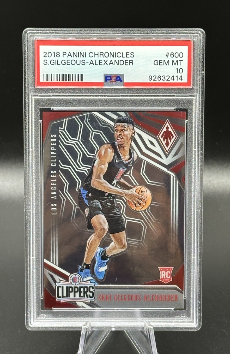 2018-19 Chronicles #600 SHAI GILGEOUS-ALEXANDER Rookie (RC) 🔥 PSA 10 GEM 🔥